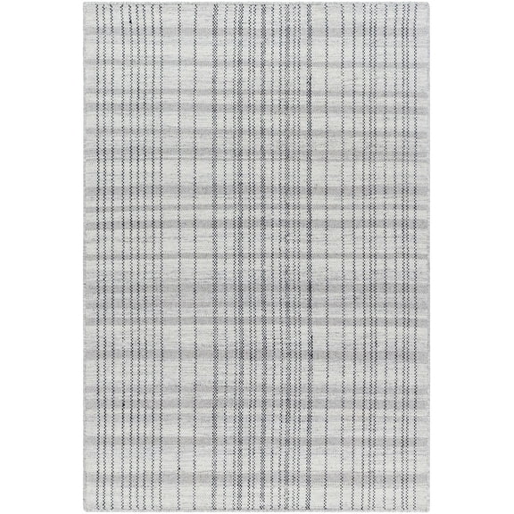 BoutiqueRugs Nissa Traditional, Transitional Area Rug - Light Silver, Slate Blue, Sterling Gray - 6' x 9'