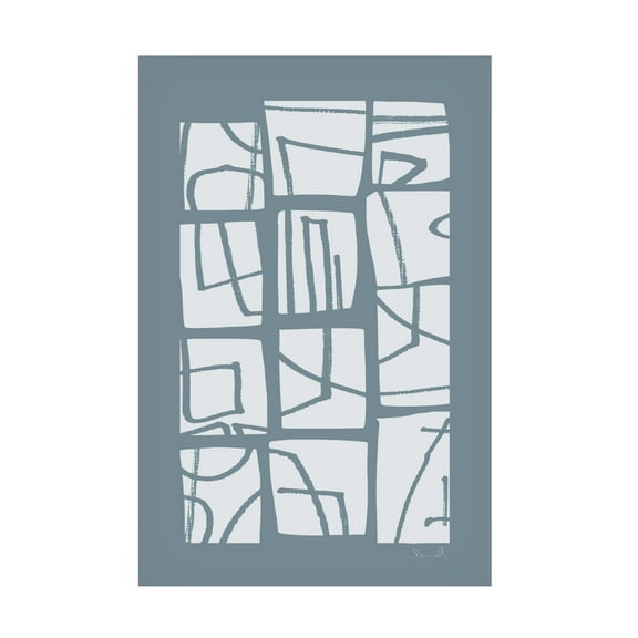 Trademark Fine Art Dan Hobday Shapes and Lines Canvas Wall Art