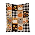 thumbnail image 2 of Manta de Franela con Calabaza y Hoja de Arce para Acción de Gracias | Manta Cálida y Acogedora para Siestas 150 X 130 Cm | Multicolor | Diseño de Frutas de Otoño, 2 of 6