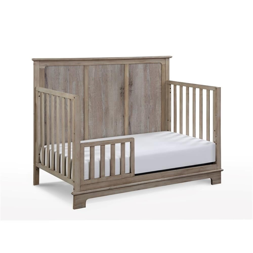 Pemberly Row Modern Traditional Wood Toddler Guard Rail in Natural