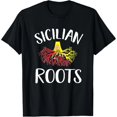 thumbnail image 1 of Camiseta de Mujer Sicilia - Bandera Siciliana Raíces Italianas Talla Extra Grande a 4XL, 1 of 7