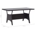 thumbnail image 4 of vidaXL Garden Table Black 120x70x66 cm Poly Rattan, 4 of 4