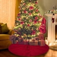 thumbnail image 5 of BQBQERT Stylish Handwoven Christmas Tree Base Cover Knitted Round Tree Skirt for Home, 5 of 18