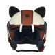 thumbnail image 3 of Cascos de moto retro vintage Casco de moto abierto de media cara Cascos de moto 3/4 Casco de seguridad para scooter Casque Ksak, 3 of 5