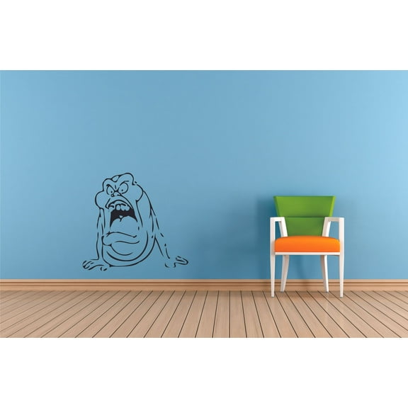 Slimer Green Slime Ghostbusters Character Cartoon Wall Sticker Art Decal for Girls Boys Room Bedroom Nursery Kindergarten House Fun Home Decor Stickers Wall Art Vinyl Decoration Size (40x35 inch)