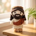 thumbnail image 3 of AHGQT Cut Jesus Plush Doll with Embroidered Feature, 8 Inch Soft Stuffed Jesus Plushie Toy, Christian Plush Doll for K-ids, Easter Basket Stuffer & Baptism Gift, 3 of 7