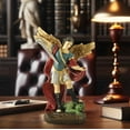thumbnail image 2 of DurableDelights Archangel Michael Figurine 5.31" – Hand-Painted Resin Angel Statue with Sword, Guardian Angel Decor for Home, Faith, and Spiritual Gift, 2 of 10