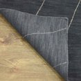 thumbnail image 6 of Rugsotic Carpets Hand Knotted Wool Area Rug 6'x9' Charcoal Geometric Rectangle Indoor Rug for Living Room, Bedroom Antimicrobial L00645, 6 of 9
