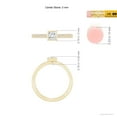 thumbnail image 4 of ANGARA Natural Princess Diamond Stackable Promise Ring in 14K Yellow Gold for Women (Size-3mm| Color-G| Clarity-VS2) | April Birthstone, Anniversary, Jewelry Gift for Women | Natural Diamond Ring, 4 of 8