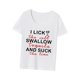 thumbnail image 2 of Camiseta de manga corta para mujer, camiseta sencilla con cuello redondo para deportes, viajes de oficina, regalo del día de San Valentín M, 2 of 8