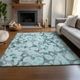 thumbnail image 6 of Addison Rugs Mayfield Washable Transitional Floral Teal Rectangle Rug, 8' x 10', 6 of 6