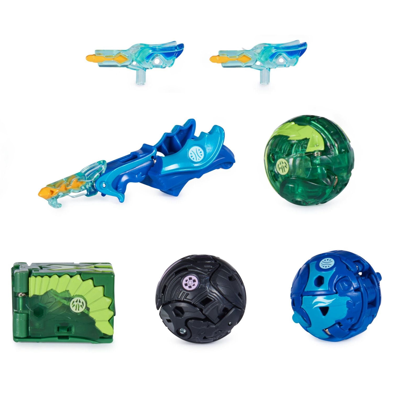 Coffret collection Bakugan Legends, lot de 4 comprenant Auxillataur Bakugan, Talan Geogan, Pegatrix Nova, Dragonoid Ultra et 6 BakuCores, jouets pour enfants à partir de 6 ans