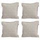 thumbnail image 1 of Cojin Decorativo Cuadrado Set de 4 Peco Blanco-Negro, 1 of 4