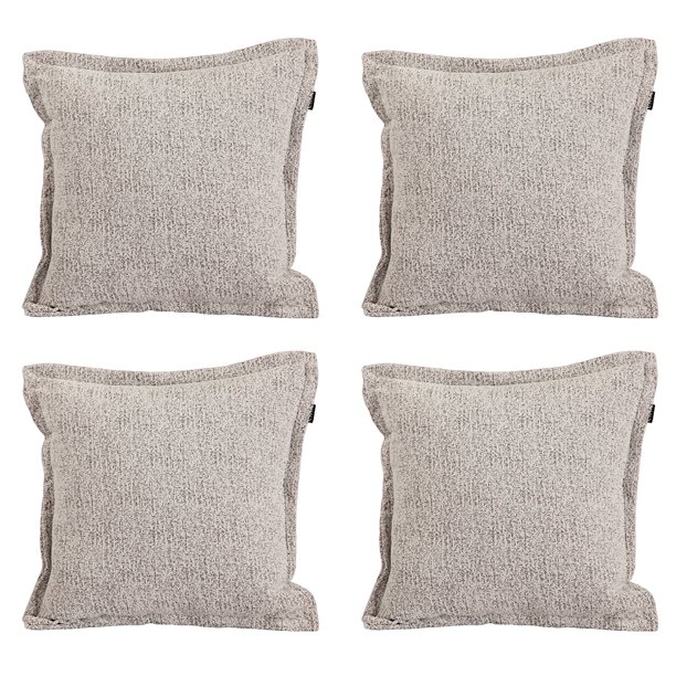 Cojin Decorativo DICASA Set de 4 Cuadrado Blanco-Negro