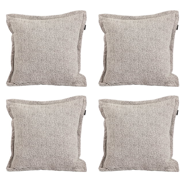 Cojin Decorativo Cuadrado Set de 4 Peco Blanco-Negro
