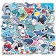 thumbnail image 1 of Pegatinas de vinilo con forma de ballena con dibujos animados de animales del océano, 51 unidades, 1 of 2