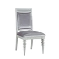thumbnail image 1 of ACME Maverick Side Chair (Set-2) in Fabric & Platinum, 1 of 4