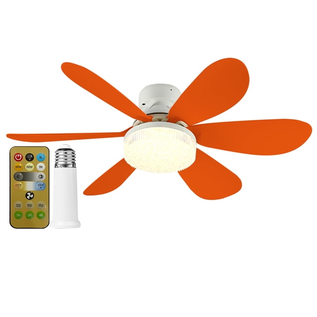 Lámpara Techo Ventilador LED Moderno Base E27 52 Cm