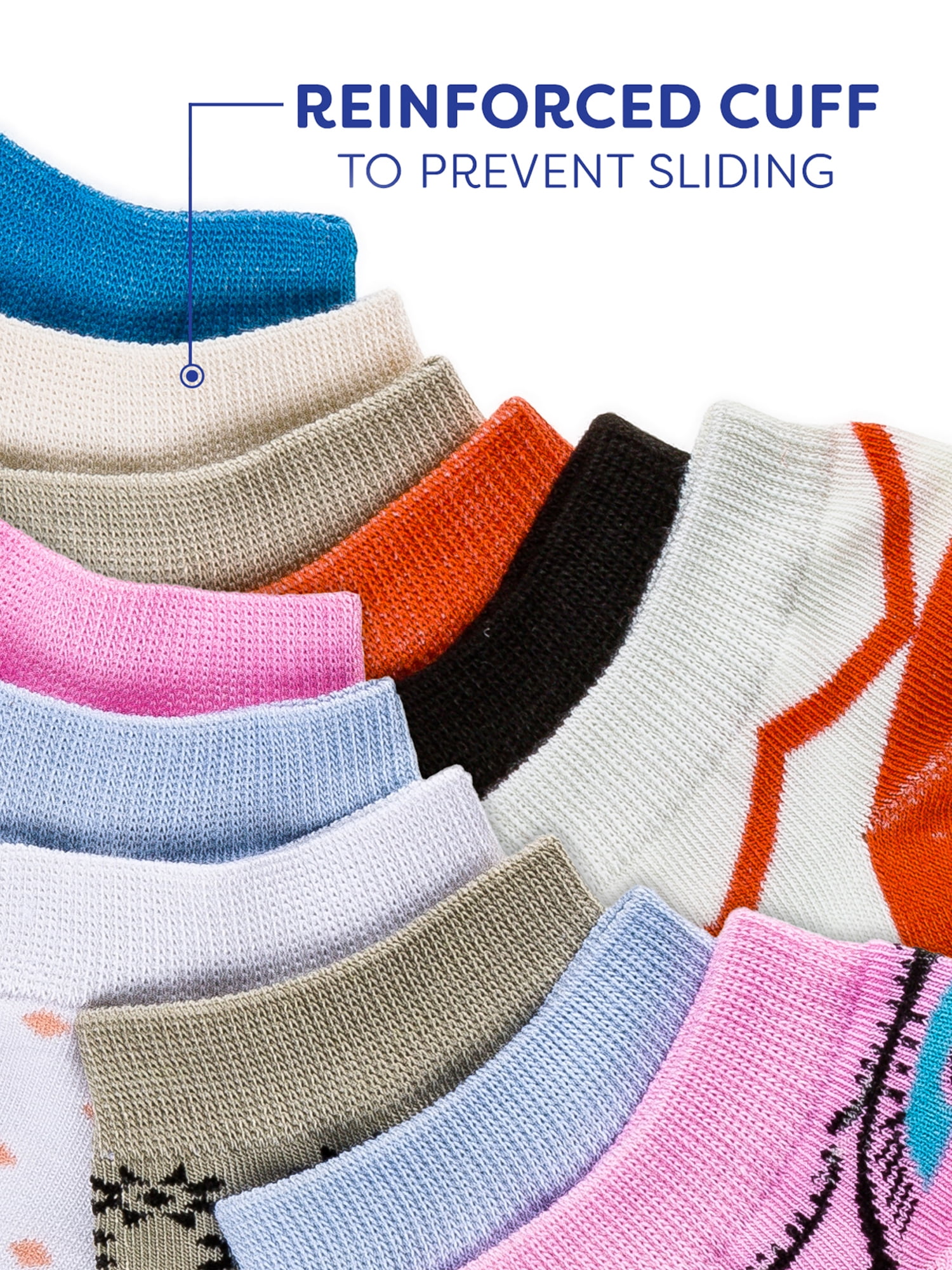 Gallery Seven Female Multicolor Fashion Ankle Socks - 12 Pack