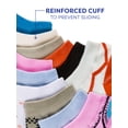 thumbnail image 5 of Gallery Seven Female Multicolor Fashion Ankle Socks - 12 Pack, 5 of 6