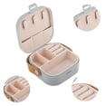 thumbnail image 3 of Unique Bargains Square Multi-Function Jewelry Box Organizer for Storing Space Gray, 3 of 5