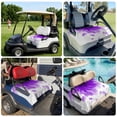 thumbnail image 6 of Golf Cart Seat Covers for 2 Seater,Modern Purple Microfiber Cart Seat Towel Blanket,Gradient Floral Abstract Bohemian White Absorbent Breathable Non Slip Bench Seats Protector for Golf Course 51"x31", 6 of 9