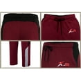 thumbnail image 6 of X-2 Men Track Suits 2 Pieces Set Full Zip Sweatsuit Men Hooded Tracksuit Athletic Sports Set Black-Maroon XXXL, 6 of 6