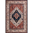 thumbnail image 4 of nuLOOM SplashGuard Machine Washable Area Rug, 6' x 6', Square, Rust, 4 of 11