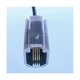 thumbnail image 1 of 10 piezas de desenredante de cable telefónico RJ9 4P4C 360 grados giratorio extendido antiángulo T teléfono negro C como se muestra, 1 of 5