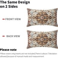 thumbnail image 4 of Bohemian Ethnic Boho Pillow Covers 12X20 In Southwest Brown Blue Carpet Lumbar Pillow Cases Vintage Woven Texture Decorative Couch Set of 2 Home Decor for Living Room Bedroom Bed Cushion Outdoor, 4 of 6