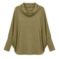 thumbnail image 6 of yillto Womens Cowl Neck Shirts Loose Long Sleeve Plain Blouses Fashion Dressy Work Tops Outfits, 6 of 6