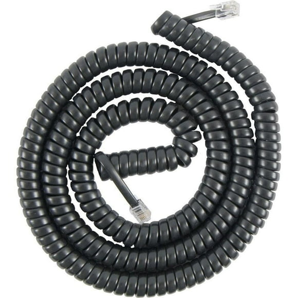 Borne 25' RJ11 Handset Coil Cord, 25' RJ11 Handset Coil Cord