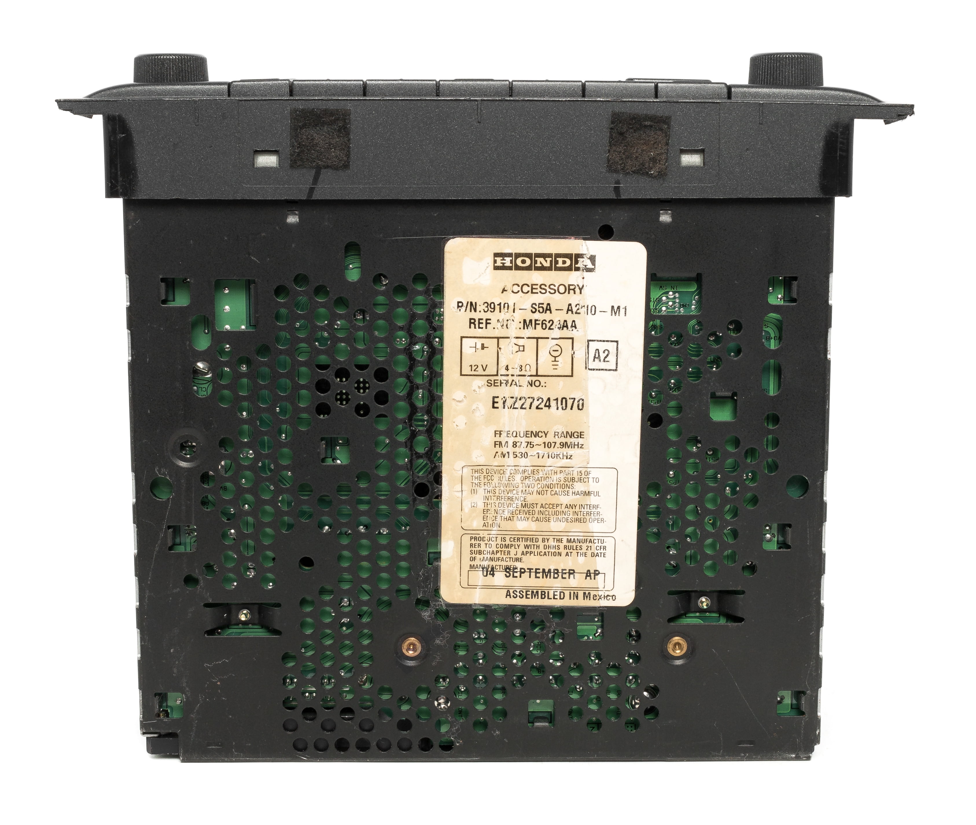 Restored 2004-2005 Honda Civic Radio AM FM Radio CD Code 39101-S5A-A210-M1 Face 2TCA (Refurbished)