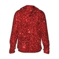 thumbnail image 3 of Gaeub Red Glitter Men's and Women's UPF 50+ Long-Sleeved Sun Protection Clothing, Fishing Shirt Long Sleeve Zip - X-Large, 3 of 9