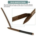 thumbnail image 6 of BJDJ Katana Sword high Toughness Polypropylene Performing Training (41") Brown Katana Practice Scabbard Cosplay Aikido (Brown), 6 of 9