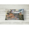 thumbnail image 2 of Blue Crab Trap Canvas Fabric Decorative Pillow, 2 of 3