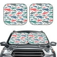 thumbnail image 6 of Lsque Colorful Shark 2 PCS Windshield Sun Shade | CarFoldable Window Covers | Car Accessories Reflect UV for Universal Cars SUV Truck | Small, 6 of 7