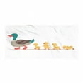 thumbnail image 1 of Yellow Bird Gym Towel, Cartoon Animal Design of Mother Duck and Ducklings Walking in a Row, One-Sided Quick Dry Microfiber for Beach Fitness & Swimming, 60" x 30", Multicolor, by Ambesonne, 1 of 2