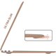 thumbnail image 3 of Funda compatible con MacBook Air de 13 pulgadas (2022, 2021, 2020, 2019, 2018, A2337, M1, A2179, A1932, Touch ID, mate), 3 of 4