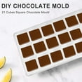 thumbnail image 2 of 3D Chocolate Mold Homemade Square Chocolate Diy Pastry Tools Polycarbonate Chocolate Moulds, 2 of 8
