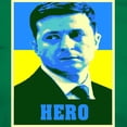 thumbnail image 3 of CafePress - Ukrainian President Zelenskyy Ukraine Flag T Shirt - Women's Traditional Fit Dark T-Shirt, 3 of 4