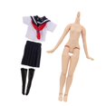 thumbnail image 1 of Modelo Desnudo de Muñeca Zulema Conjunto de Traje Precioso de Escuela para 1/6 Blythe, 1 of 8