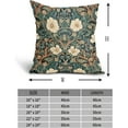 thumbnail image 4 of Vintage Floral Lumbar Pillow Covers 20x20 Inch Orange Whtie Green Toile Flowers Pillow Cases Chinoiserie Aesthetic Tapestry Linen Cushion Case Farmhouse Home Decor for Sofa Couch Porch Outdoor Set 2, 4 of 14