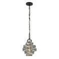 thumbnail image 2 of Varaluz Flow 1-Lt Twist Mini Pendant - Matte Black/French Gold, 2 of 4