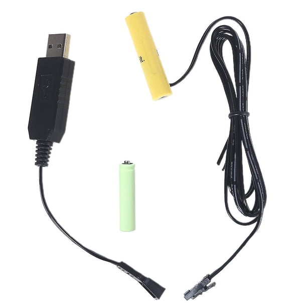 3V Cable eliminador de batería Usb a Aaa 2aaa 3aaa 4aaa para juguetes de Control remoto Led