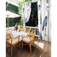 thumbnail image 5 of nqOlkjepod Outdoor Curtains for Patio Waterproof, Watercolor Birds Outdoor Privacy Panels Grommet, Tropical Animal Green Grass Blackout Outside Curtains for Porch/Cabana/Pergola 54"x84", 1 Panel, 5 of 8