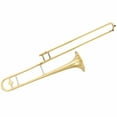 thumbnail image 3 of Barara King B Flat Trombone Golden Brass with Mouthpiece, 3 of 11