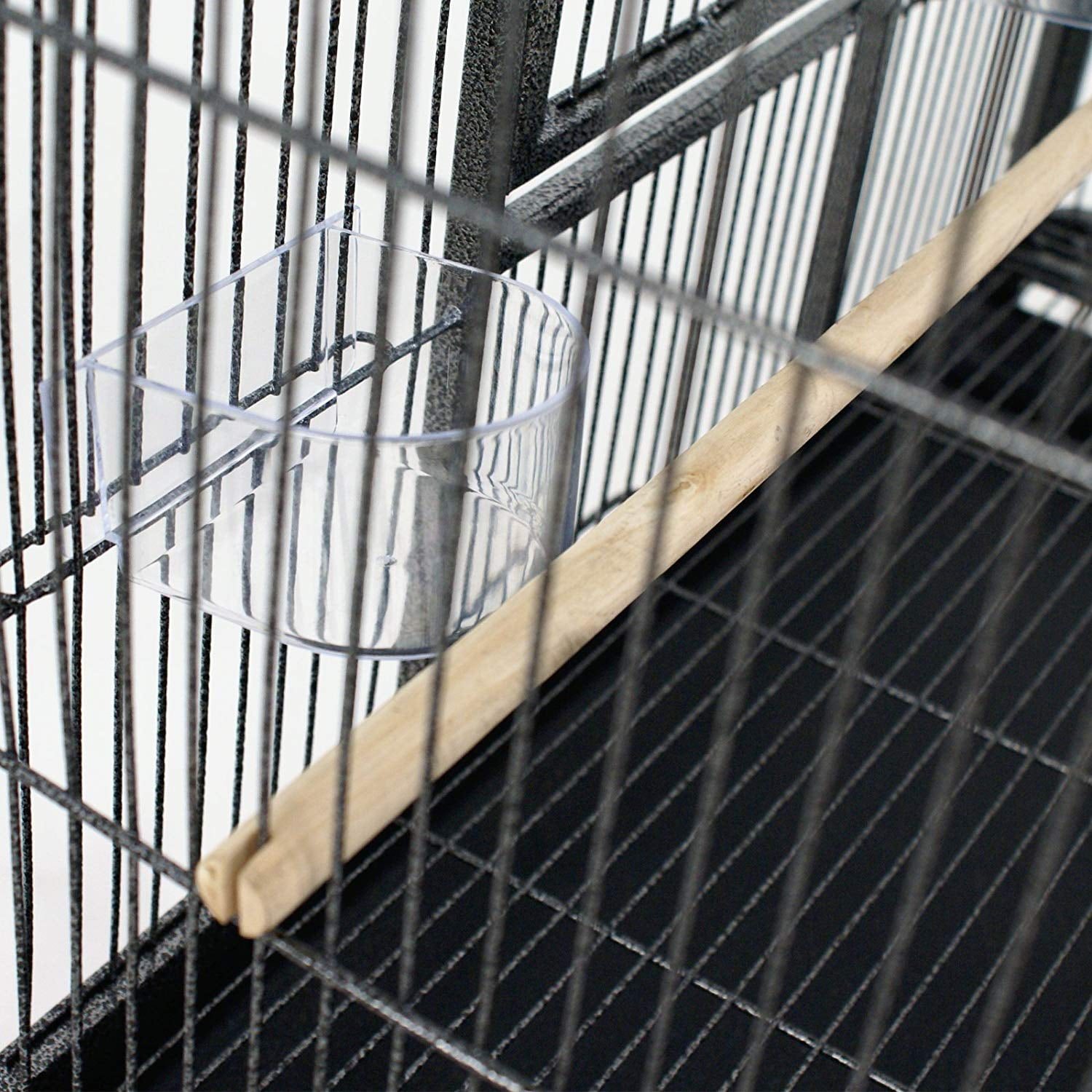 ZENSTYLE 53" Bird Cage with Stand Wrought Iron Frame Birdcage