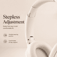 thumbnail image 5 of Y08 Over-Ear Headphones Bluetooth 5.4 Active Noise Cancelling Hi-Res Audio 50H Playtime Off-white, 5 of 6