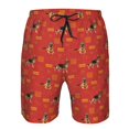 thumbnail image 3 of Honeii's German Shepherd Dog Print Men's Casual Shorts with Drawstring，Swim Trunks Quick Dry Beach Shorts, 3 of 5